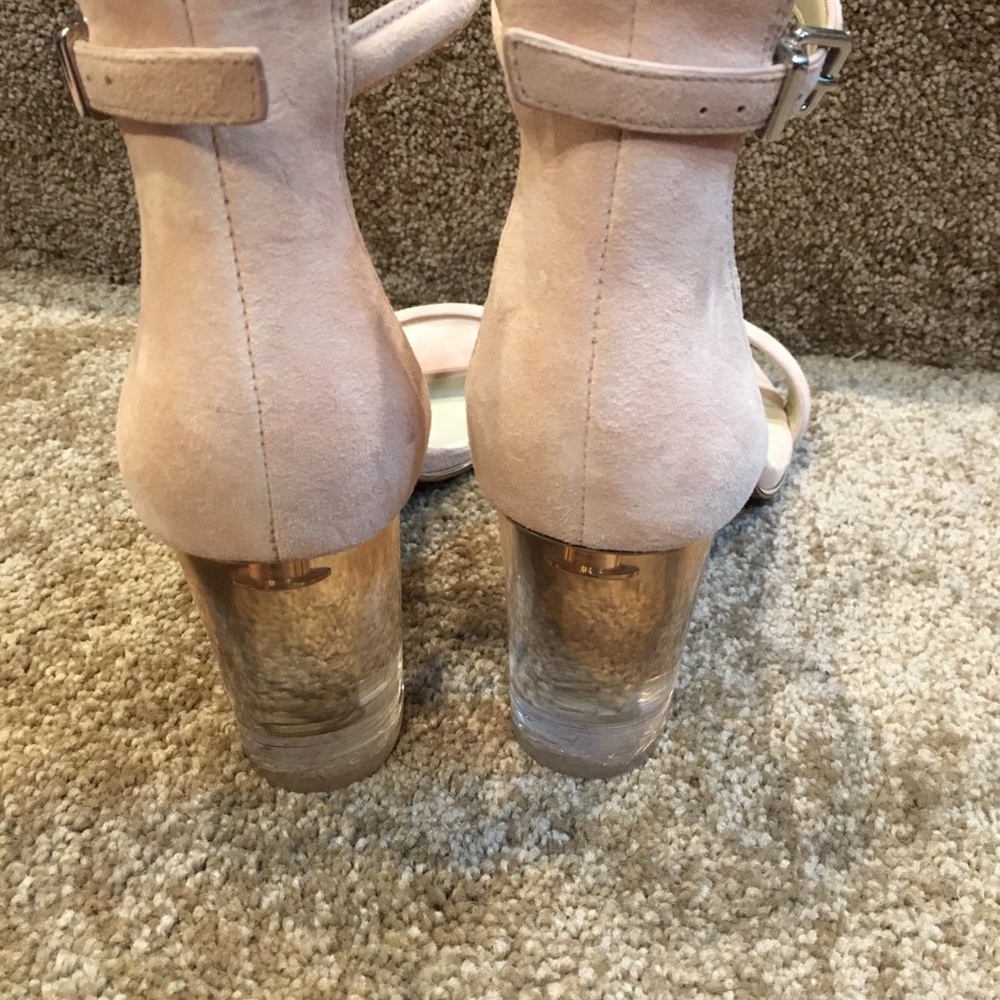 NWT Kenneth Cole pink suede sandals size 8 - Picture 3 of 4